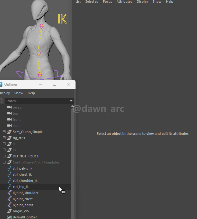 [Maya]Rigging 10 - Spine IK